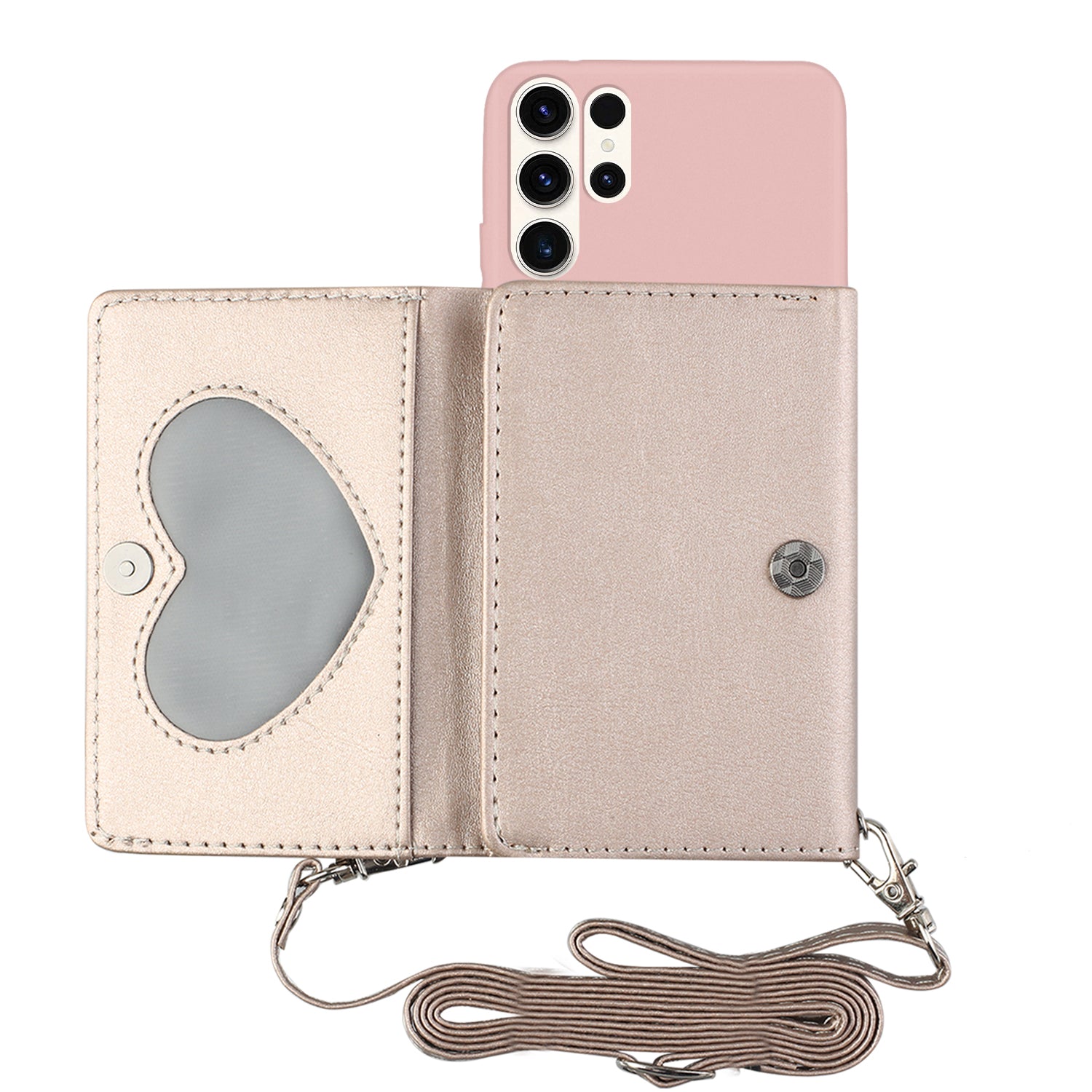 For Samsung Galaxy S23 Ultra Phone Case PU Leather Wallet Stand Shockproof Cover with Shoulder Strap For Samsung Galaxy S23 Ultra Phone Case PU Leather Wallet Stand Shockproof Cover with Shoulder Strap